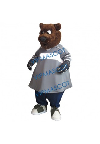Sports Brown Bear Mascot Costume