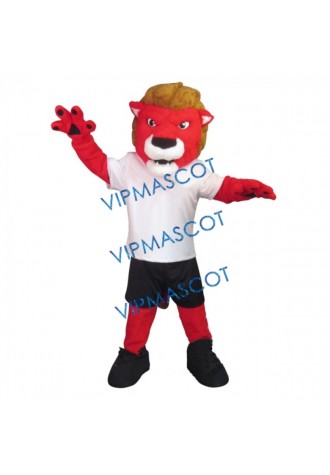 Red Lion Mascot Costume