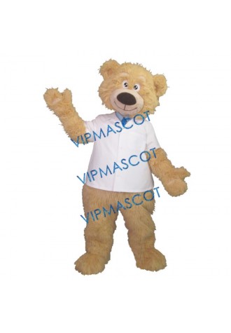 Yellow Plush Bear Mascot Costume