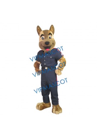 Police Dog Mascot Costume