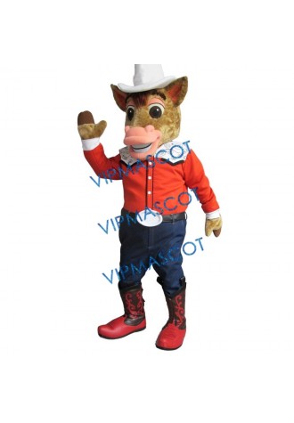 Handsome Friendly Horse Mascot Costume