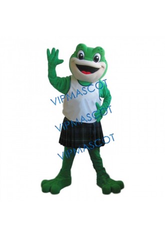 Green Frog Mascot Costume