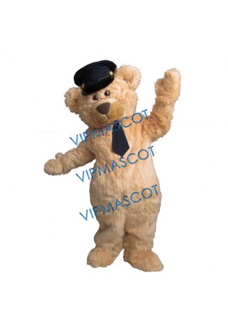 Plush Handsome Bear Mascot Costume
