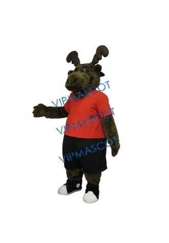 Friendly Moose Mascot Costume