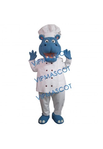 Healthy Friendly Hippo Mascot Costume