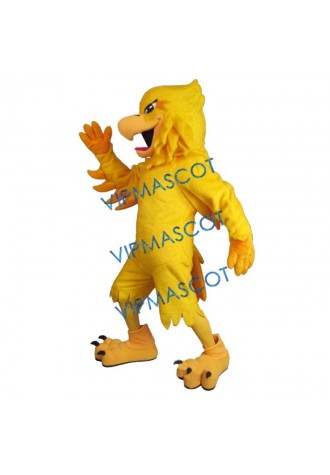 Yellow Phoenix Mascot Costume