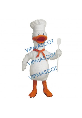 Plush White Duck Mascot Costume
