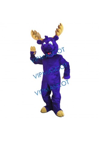 Happy Charming Moose Mascot Costume