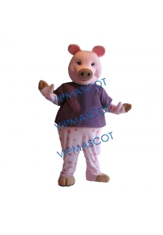 Cute Charming Pink Pig Mascot Costume
