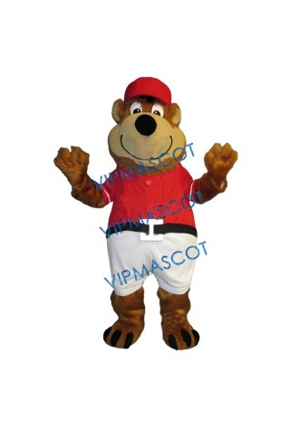 Happy Brown Bear Mascot Costume