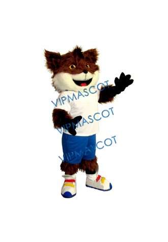 Cute Plush Fox Mascot Costume