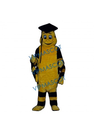 Educated Worm Mascot Costume