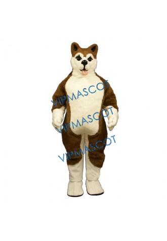 Brown Husky Mascot Costume