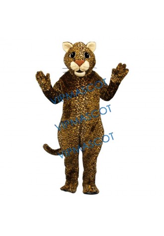 Leaping Leopard Mascot Costume