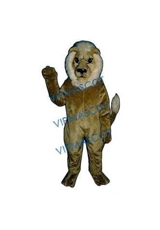 Blonde Lion Mascot Costume