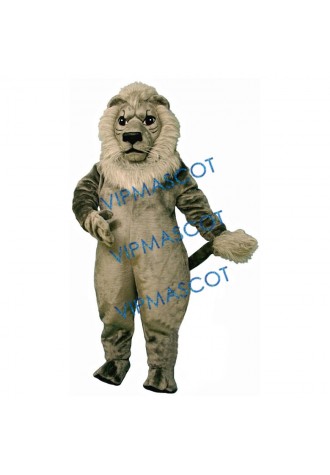Old Grey Lion Mascot Costume