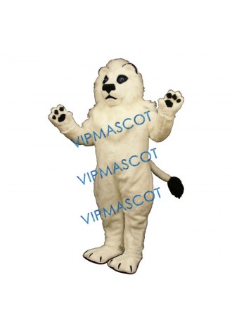 White Lion Mascot Costume