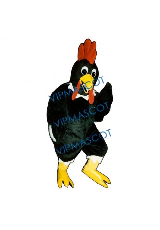 Black Rooster Mascot Costume