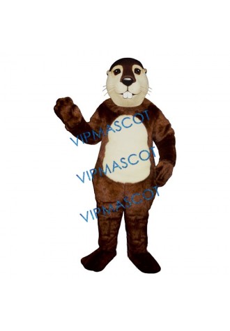 Fat Beaver Mascot Costume