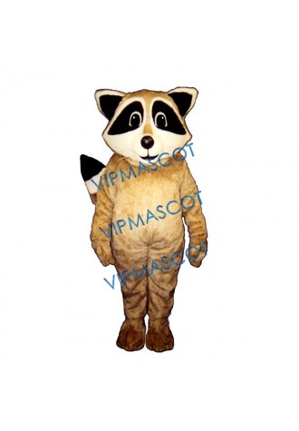 Tan Robbie Raccoon Mascot Costume