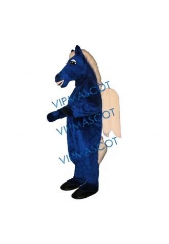 Blue Pegasus Mascot Costume