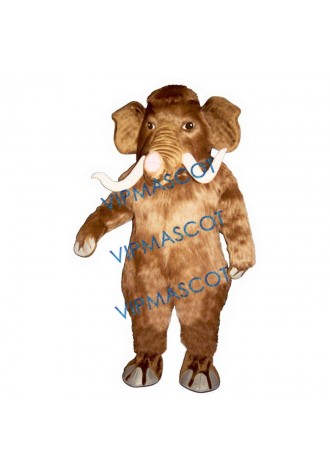 Mammoth with Long Tusks Mascot Costume