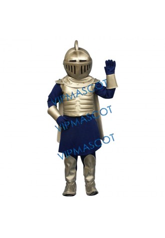Silver Knight Mascot Costume