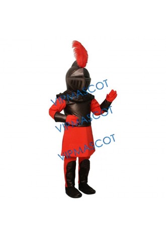 Red Knight Mascot Costume
