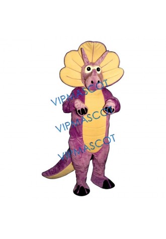 Purple Triceratops Mascot Costume