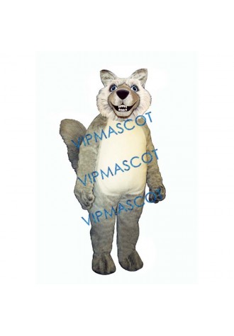 Smiling Wolf Mascot Costume