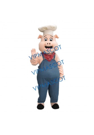 Cute Handsome Pig Mascot Costume