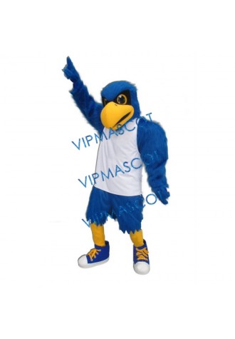 Blue Handsome Falcon Mascot Costume
