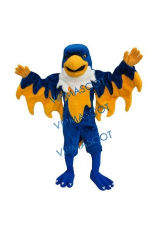 Blue Domineering Falcon Mascot Costume