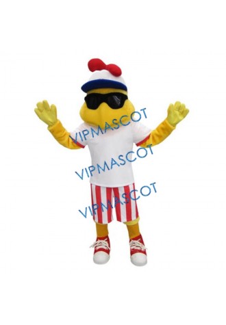 Frickers Glasses Chicken Mascot Costume