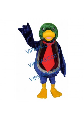 College Handsome Duck Mascot Costume