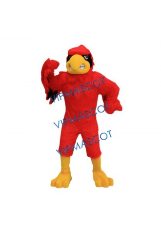 College Red Hawk Mascot Costume