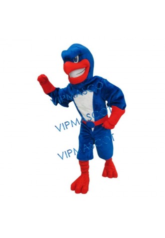 College Ferocious River hawk Mascot Costume
