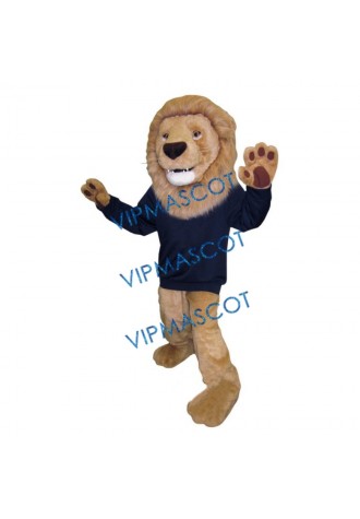 College Tough Vanguard Lion Mascot Costume