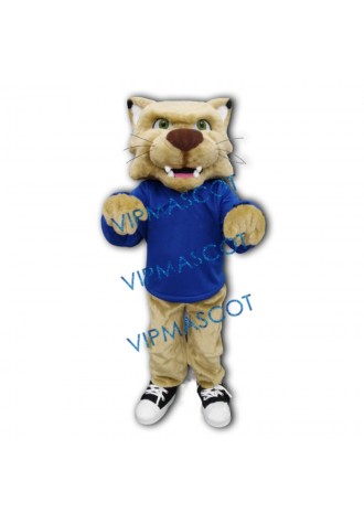 College Cute Bobcat Mascot Costume