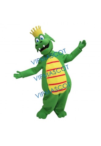 Green Land Dragon Mascot Costume