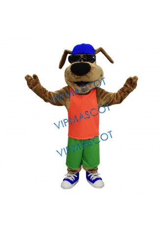 Lucky Glasses Dog Mascot Costume