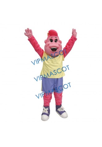 Pink Charming Lady Monkey Mascot Costume