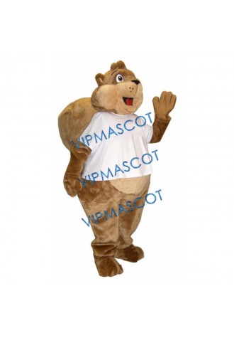 Chubby Squirrel Mascot Costume