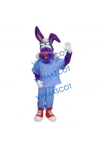 Handsome Dr Rabbit Mascot Costume