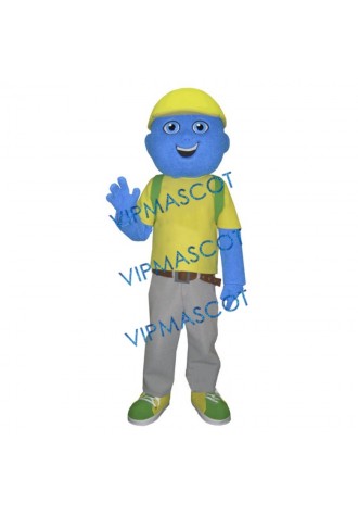 Little Blue Man Mascot Costume