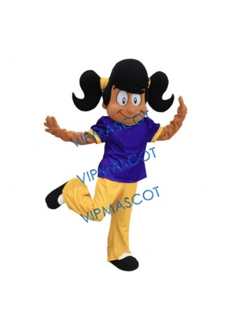 Happy Girl Mascot Costume