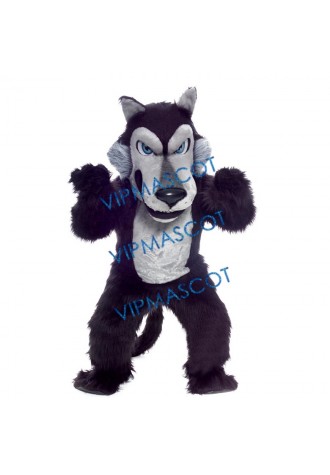Black Wolf Mascot Costume