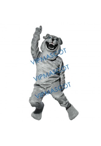 Gray Bulldog Mascot Costume