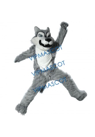 Gray Wolf Mascot Costume