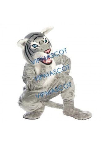 Gray Wildcat Mascot Costume